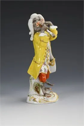 Aap als klarinettist. Meissen