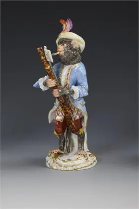 Aap als fagottist. Meissen