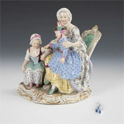 Moeder met kinderen. Meissen