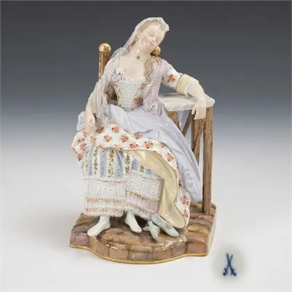 Spící dáma. Meissen