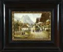 Winkler, K., Künstler des 20. Jh. – Öl/Krt, 12 x 16 cm, "Garmisch - Frühlingstraße", u.r. sign., Ortsbez. "München";