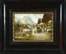 Winkler, K., artiste du 20e s. – Huile/carton, 12 x 16 cm, "Garmisch - Frühlingstraße", signé en bas à droite, lieu "München"