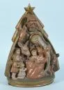 Bohn, Kurt, 1909 Suhl - 1991 Ulm – Groupe en céramique, polychrome, H= 40 cm, "Sainte Famille avec anges, bœuf et âne", monogramme au dos, réf. : Saur, Artprice