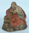 Nativity figure - kneeling king – ceramic, polychrome, H= 23 cm, South German, probably around 1800, slightly damaged