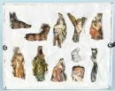 Nativity figures, 11 pieces – synthetic material, H= 3-14 cm, incl. Holy Family, Three Wise Men