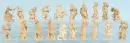 Figurines de crèche, 20 pièces – bois, H= 10-13 cm, surtout bergers et paysans