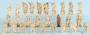 Krippenfiguren, 27 Stück – Holz, H= 12-14 cm, meist Hirten und Bauern;