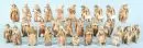 Figurines de crèche, env. 30 pièces – bois, polychrome, H= 10-16 cm, surtout bergers et paysans