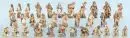 Figurines de crèche, env. 30 pièces – bois, polychrome, H= 6-10 cm, surtout bergers et paysans