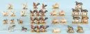 Figurines de crèche, env. 30 pièces - animaux – bois, polychrome, H= 5,5-7 cm, surtout oies, poules et chèvres