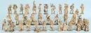 Nativity figures, approx. 40 pieces "Lepi" – wood, partly stained brown, H= 3.5-15 cm, mostly peasant figures