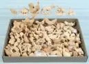 Figurines de crèche, env. 50 pièces – bois, H= 3-6 cm, surtout oies, coqs et poules
