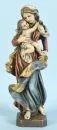 Madone – Bois polychrome, partiellement doré, sur socle, H= 51 cm, 20e s., Montafoner Schnitzstube, Egon Pfefferkorn
