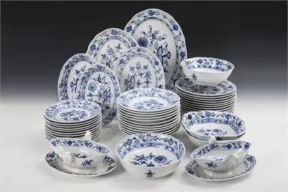 Zwiebelmuster-Speiseservice. Meissen