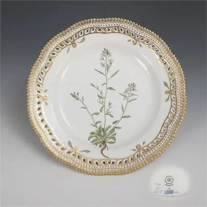 Dortový talíř "Flora Danica". Royal Copenhagen