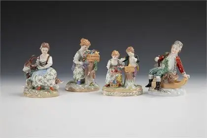 4 Kinderfiguren. Potschappel