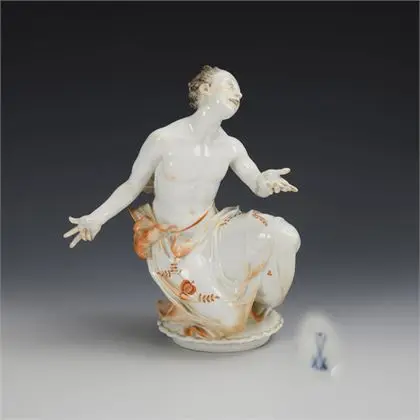 Figurka Art deco: Chlapec. Míšeň