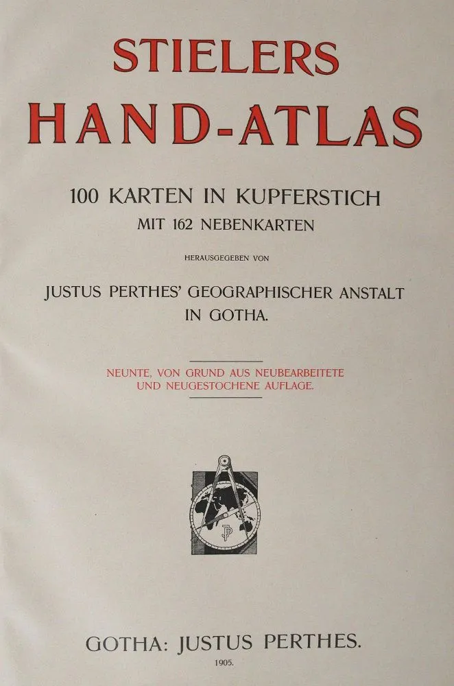 Stieler,A. – Hand-Atlas über alle Theile der Erde und über das Weltgebäude