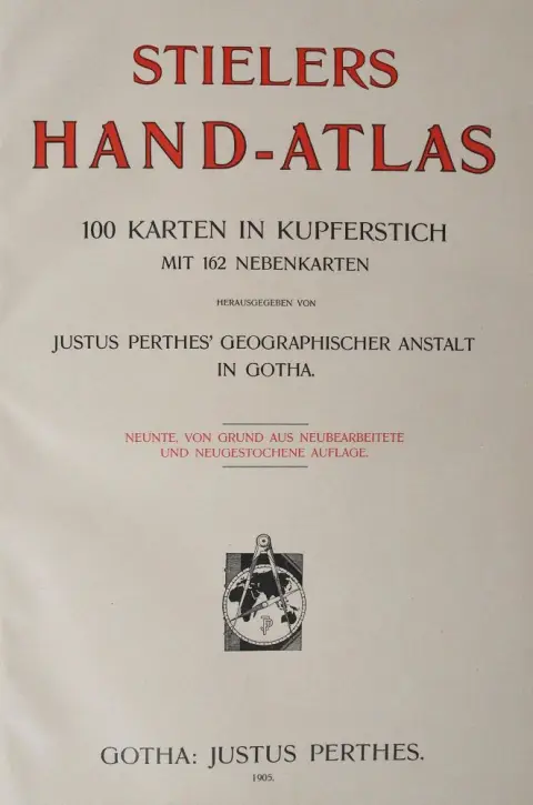 Stieler,A. – Hand-Atlas über alle Theile der Erde und über das Weltgebäude