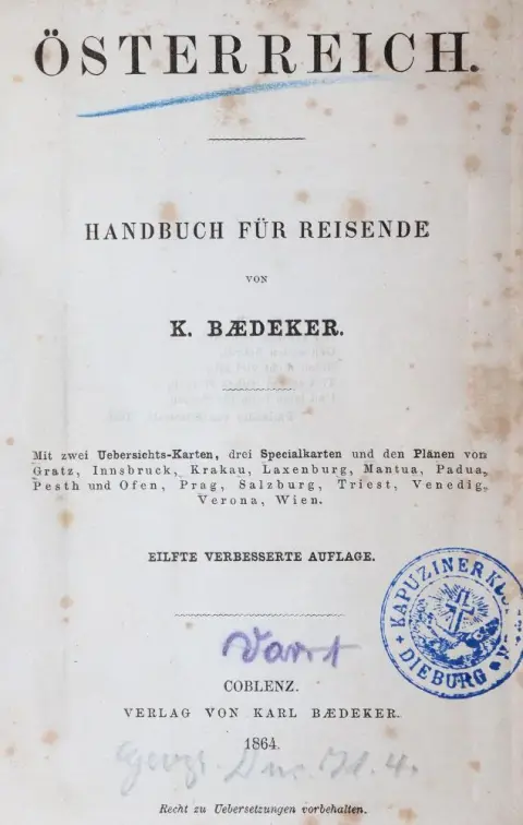 Österreich. – Handbuch für Reisende