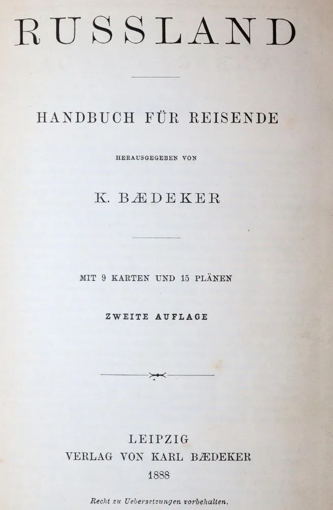 Russland. – Handbuch für Reisende