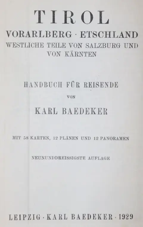 Коллекция – из 11 путеводителей Baedeker