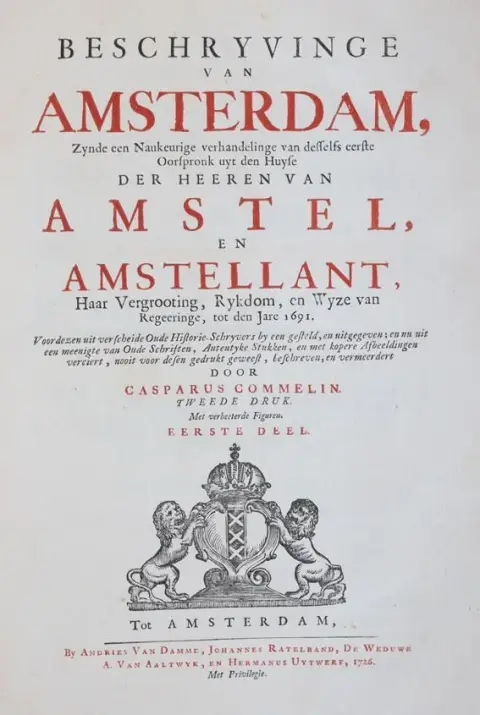 Commelin,C. – Beschryvinge van Amsterdam