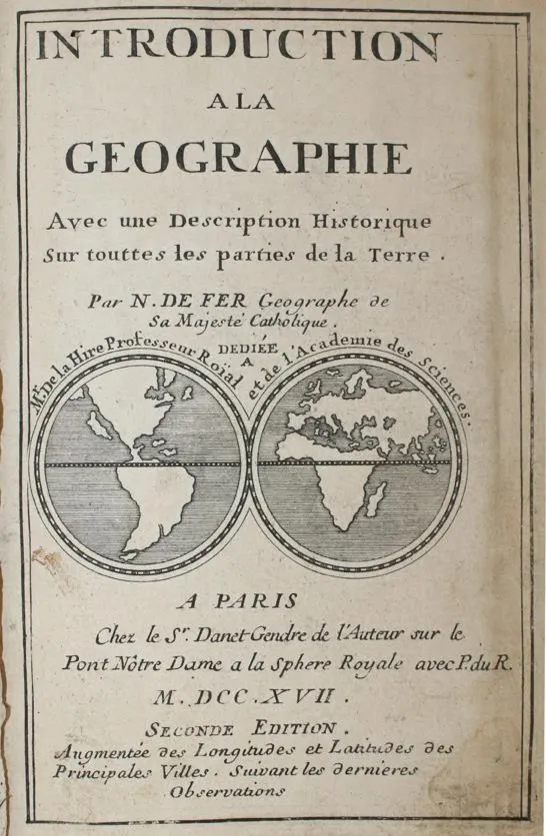 Fer,N.de – Introduction a la Geographie avec une description historique sur touttes les parties de la terre