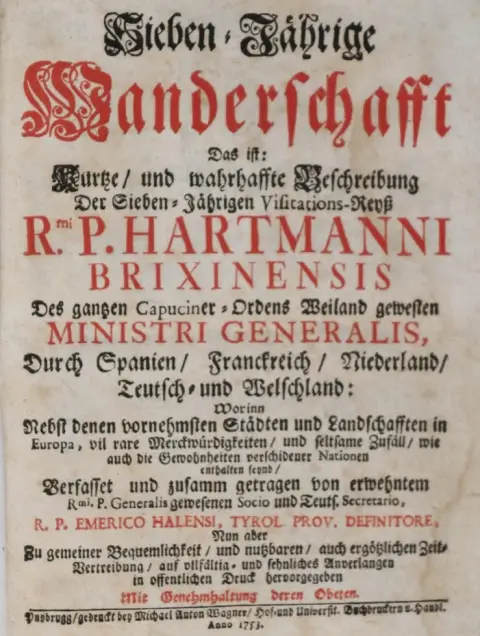 (Fischer,E.). – Sieben-Jährige Wanderschafft Das ist: Kurtze, und wahrhaffte Beschreibung Der Sieben-Jährigen Visitations-Reyß