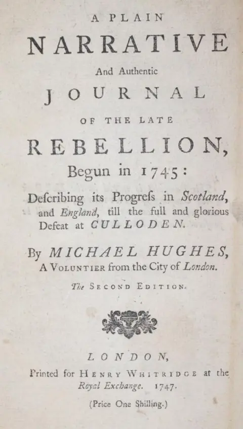 Hughes,M. – A plain narrative and authentic journal of the late rebellion, begun in 1745, describing its progress in Scotl