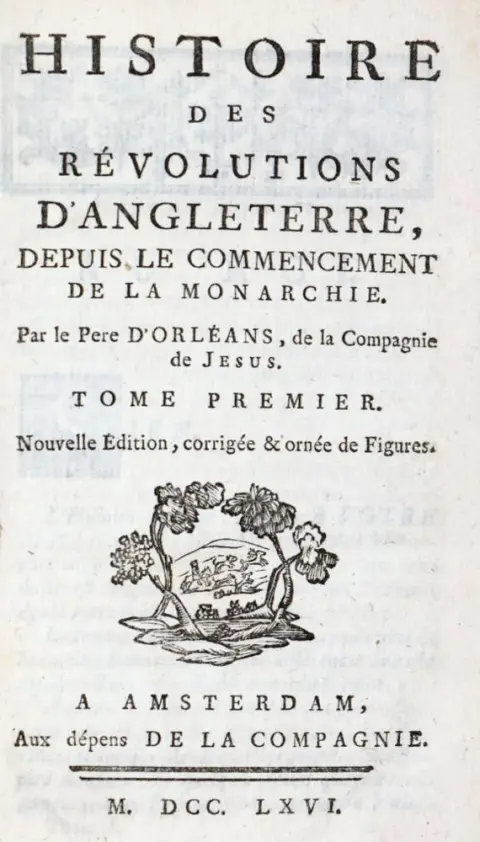 Orleans,(P.J.)de. – Histoire des Revolutions d'Angleterre, depuis le commencement de la monarchie
