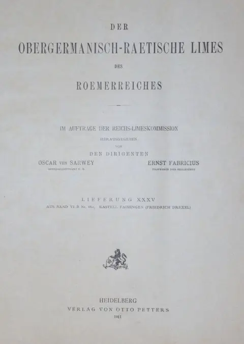 Obergermanisch-raetische Limes, Der – Cesarstwa Rzymskiego