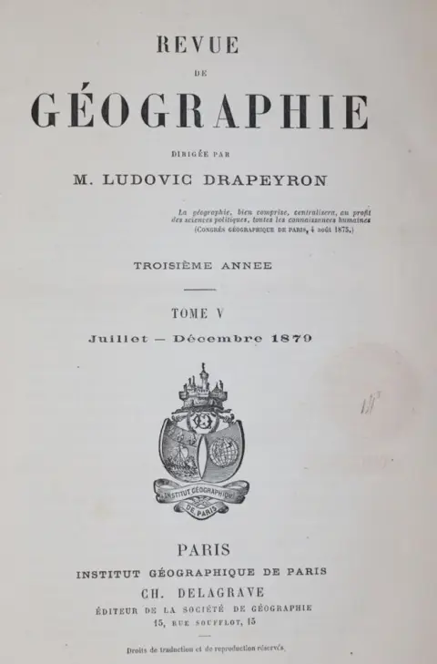 Revue de geographie. – Pod redakcją L.Drapeyron