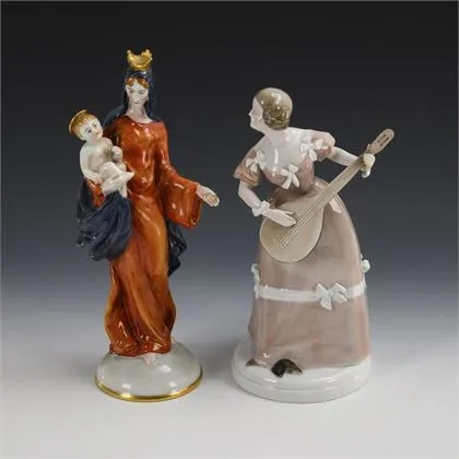 Dame met luit en Madonna. Schierholz