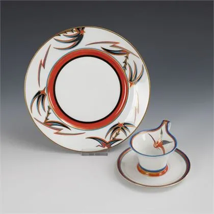 Moka šálek a podšálek Art deco. Rosenthal