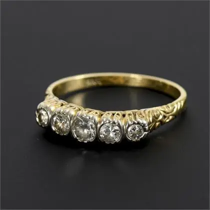 Historic ring with diamonds