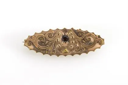 Verspielte Jugendstil-Brosche