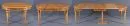 Extendable table – hardwood, 4 turned legs, oval profiled top, 74 x 120 x 88 cm, 3 extension leaves each 45 cm
