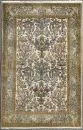 Kork Ghoum, Persia, 104 x 162 cm – older, wool, very fine knotting, light ground, patterned with floral and animal motifs, olive-green main border,…