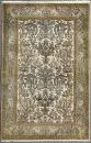 Kork-Ghoum, Perse, 104 x 162 cm – plus ancien, laine, nouage très fin, fond clair, à motifs floraux et animaliers, bordure principale vert olive,…