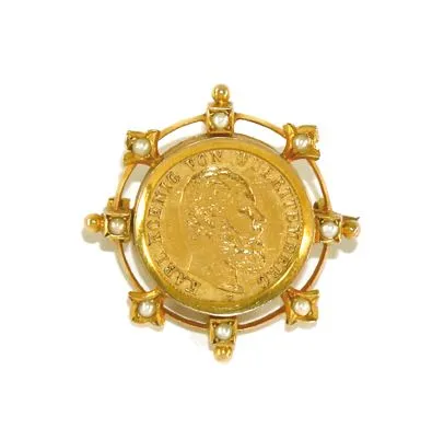 Goldmünze 5 Mark. – Kaiserreich Württemberg 1877 F