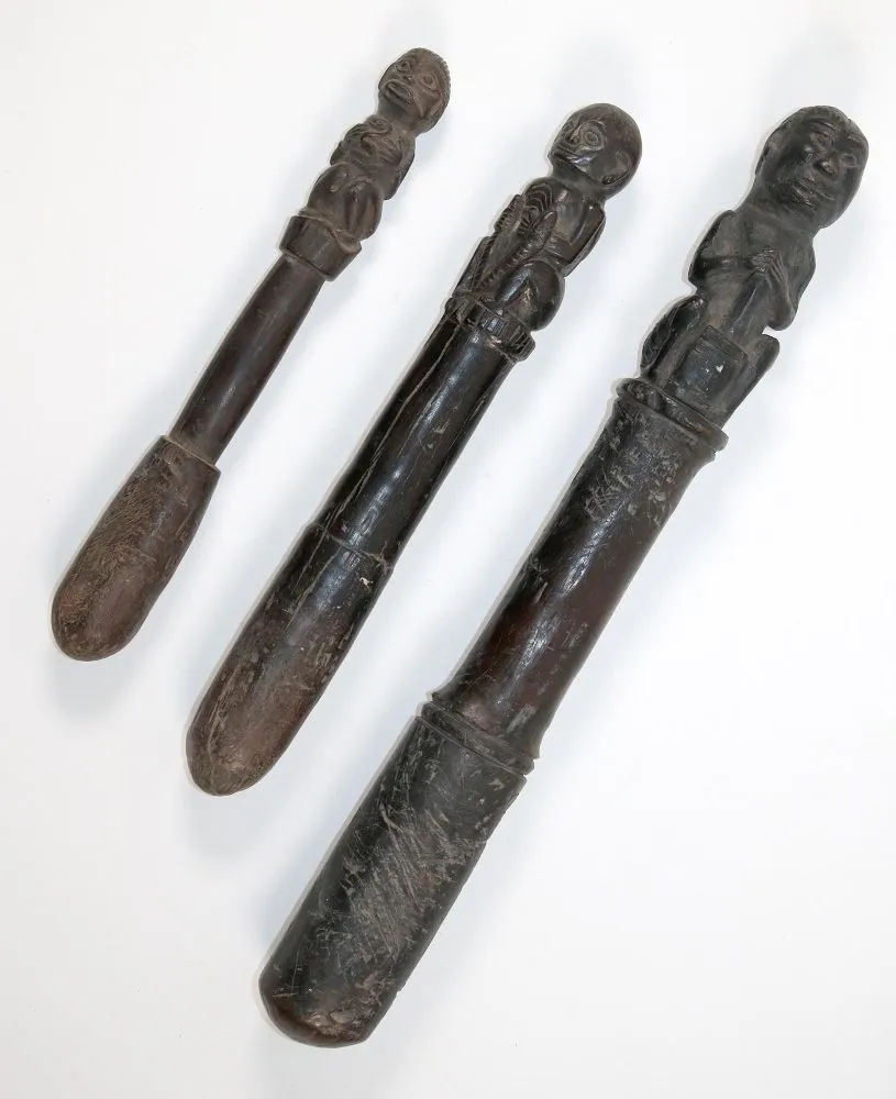 Baule Elfenbeinküste – 3 magische Stampfer, Stössel eines Zauberers