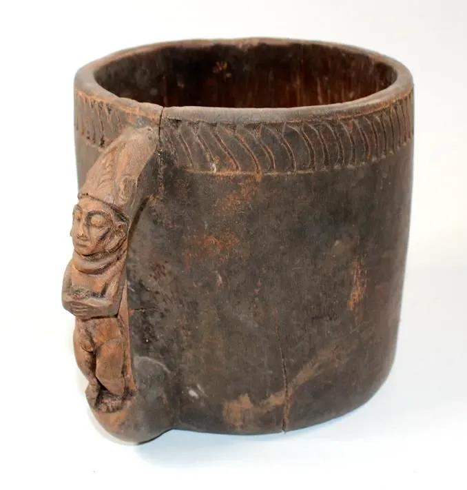 Großer Palmweinbecher – wohl Kuba D.R.Kongo