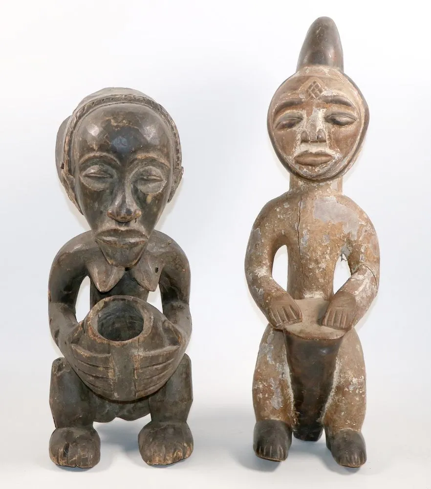 Luba, Hemba – Frauenfigur mit Vorratsgefäß
