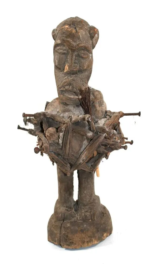 Fetysz gwoździowy Nkisi, – Figura magiczna