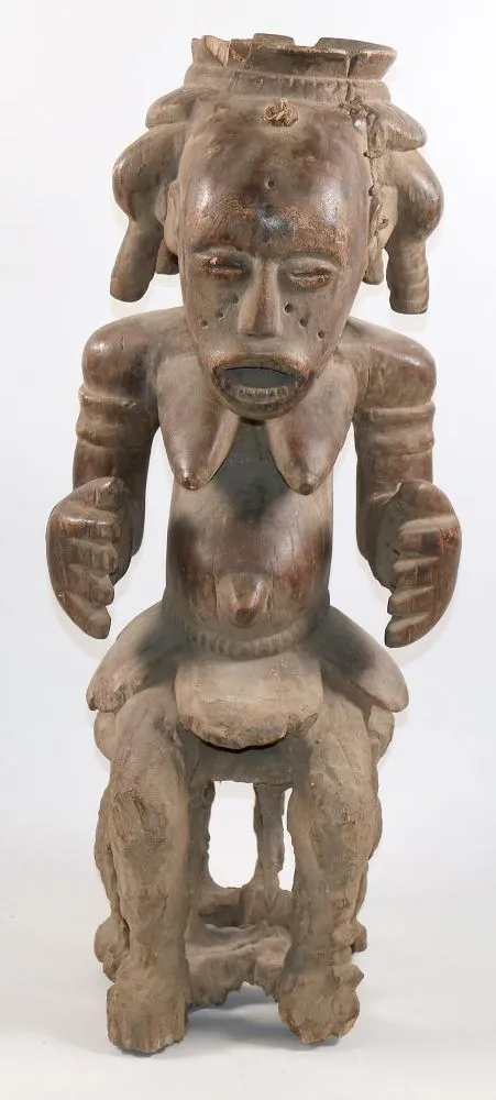 Tschokwe. – Mutterfigur, Maternite wohl Tschokwe D.R.Kongo