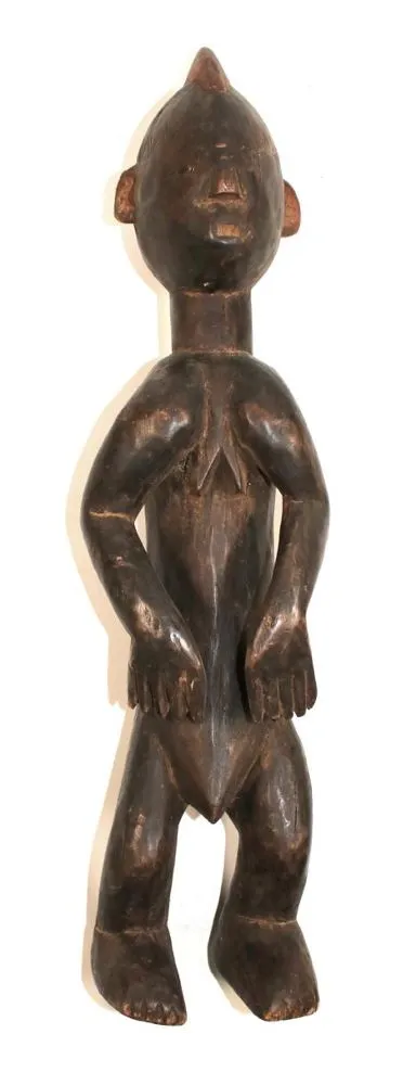 Yoruba Nigeria – ancestral figure with ovoid head and