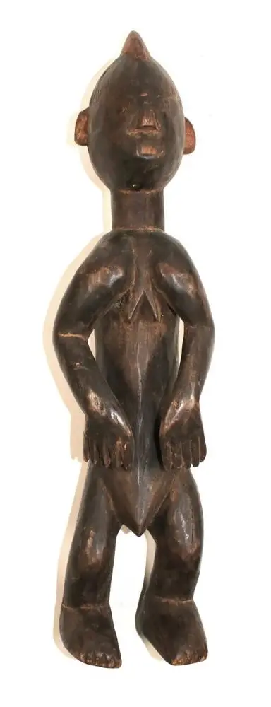 Yoruba Nigeria – figura przodka z owalną głową i