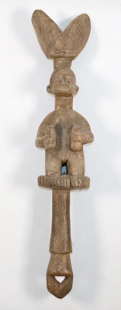 Yoruba Nigeria – ceremonial or dance staff Oshe Shango