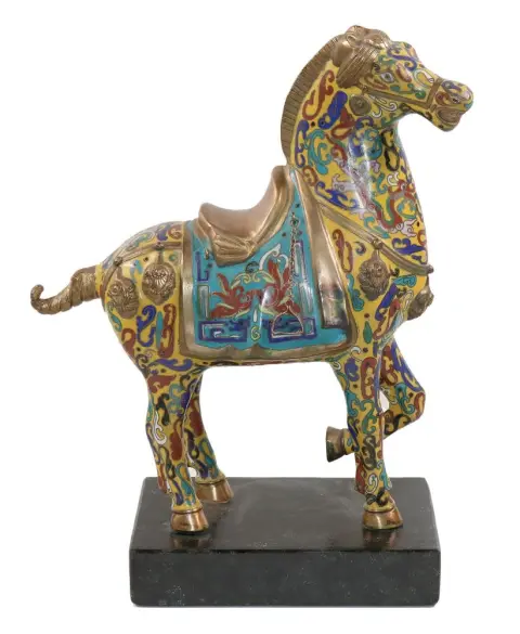 Koń cloisonné – Chiny
